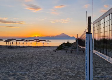 Sonnenaufgang Beachcamp Griechenland